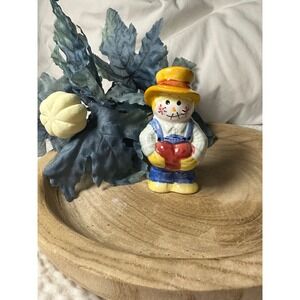 Ceramic‎ Scarecrow Figurine Fall Autumn Decor Harvest Decoration